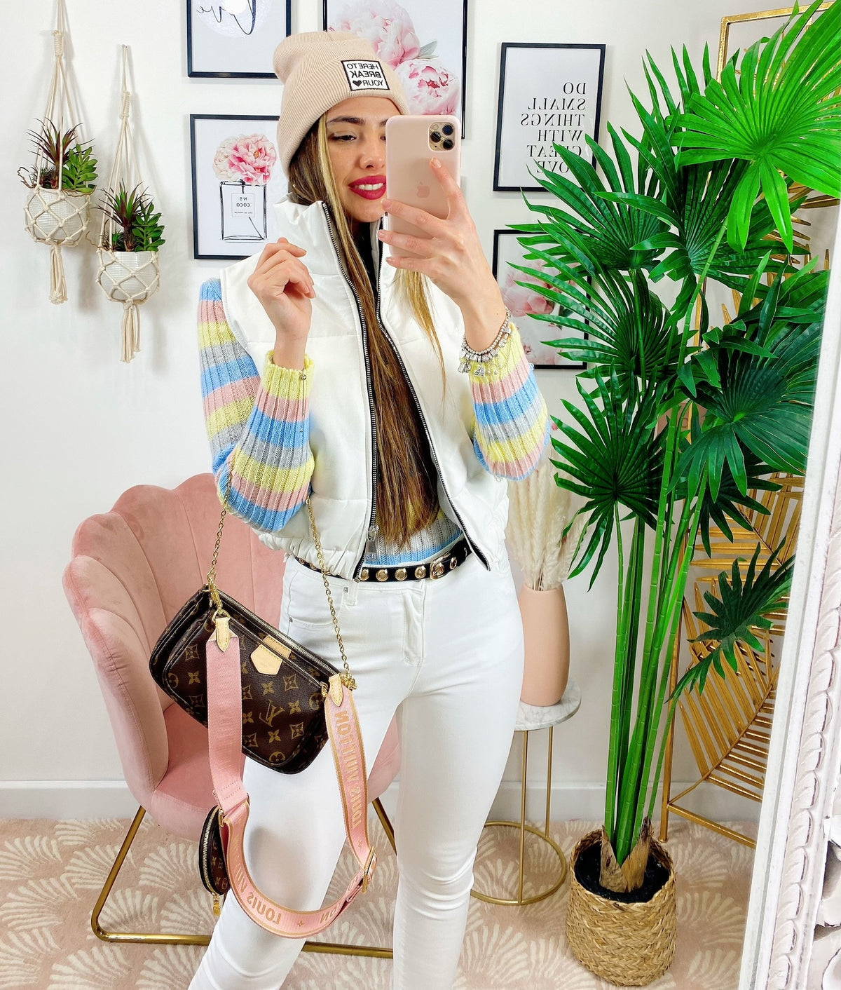 Bomber in ecopelle smanicato Bianco