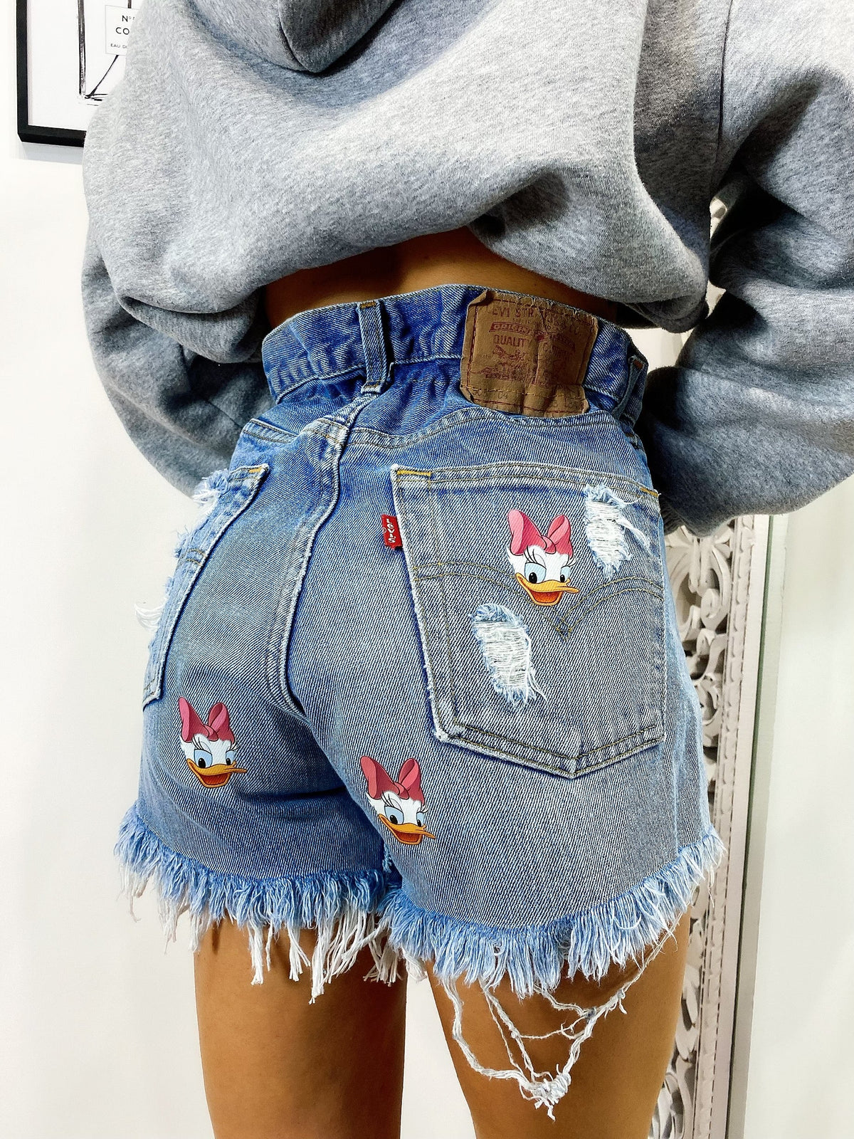 Short Levi’s Vintage con stampa Paperina bagno medio