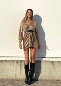 Abito glam night gold