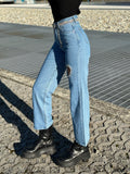 Jeans con strass e cuore
