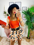 Body con voilant Arancio