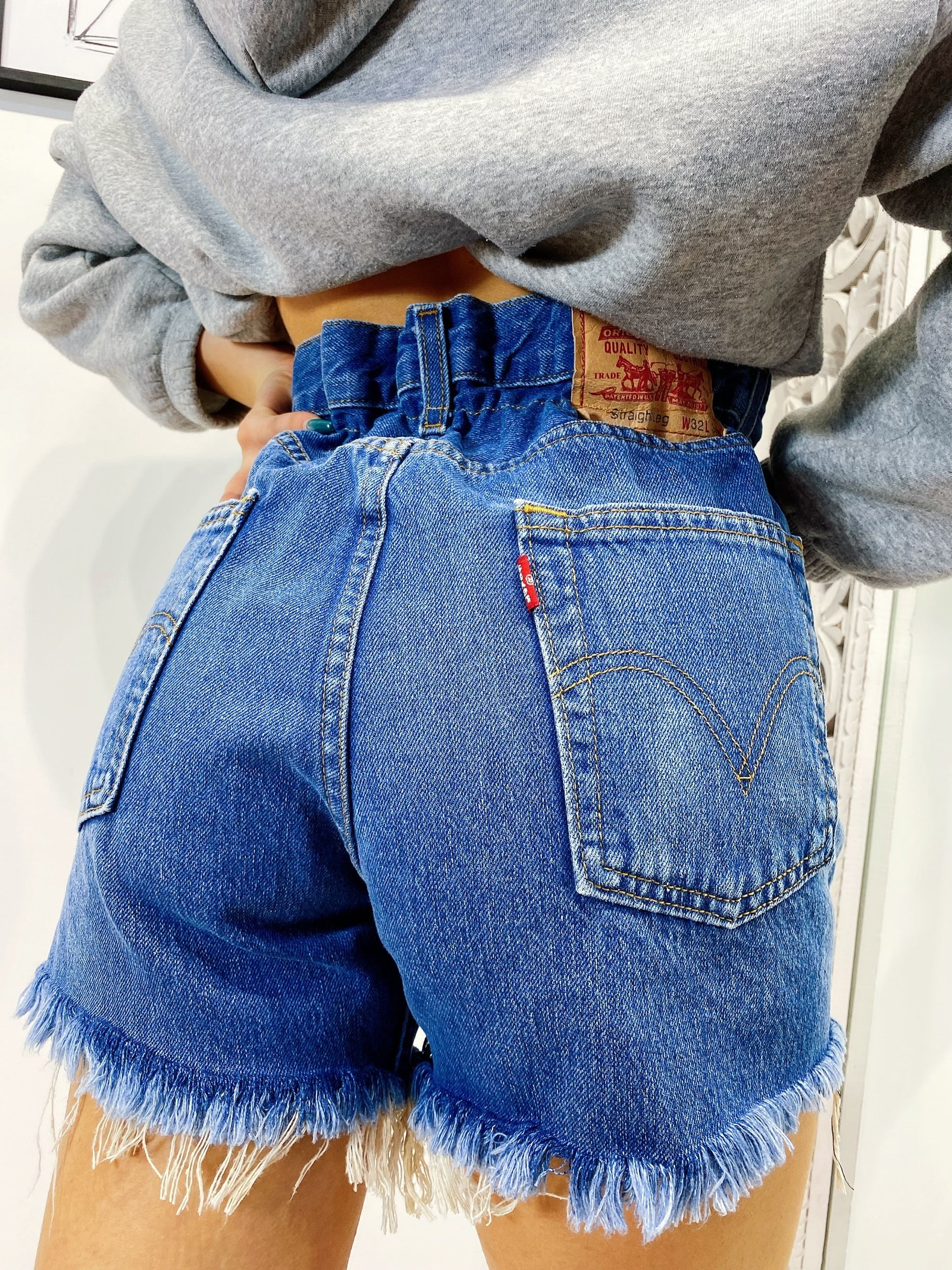 Short Levi’s Vintage bagno medio senza strappi