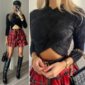 Maglioncino morbidissimo nero con choker
