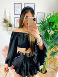 Completo due pezzi Nero