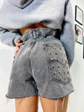 Short Levi’s Vintage con Borchie bagno grigio