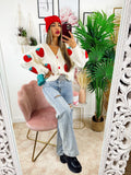 Cardigan con fragole top quality
