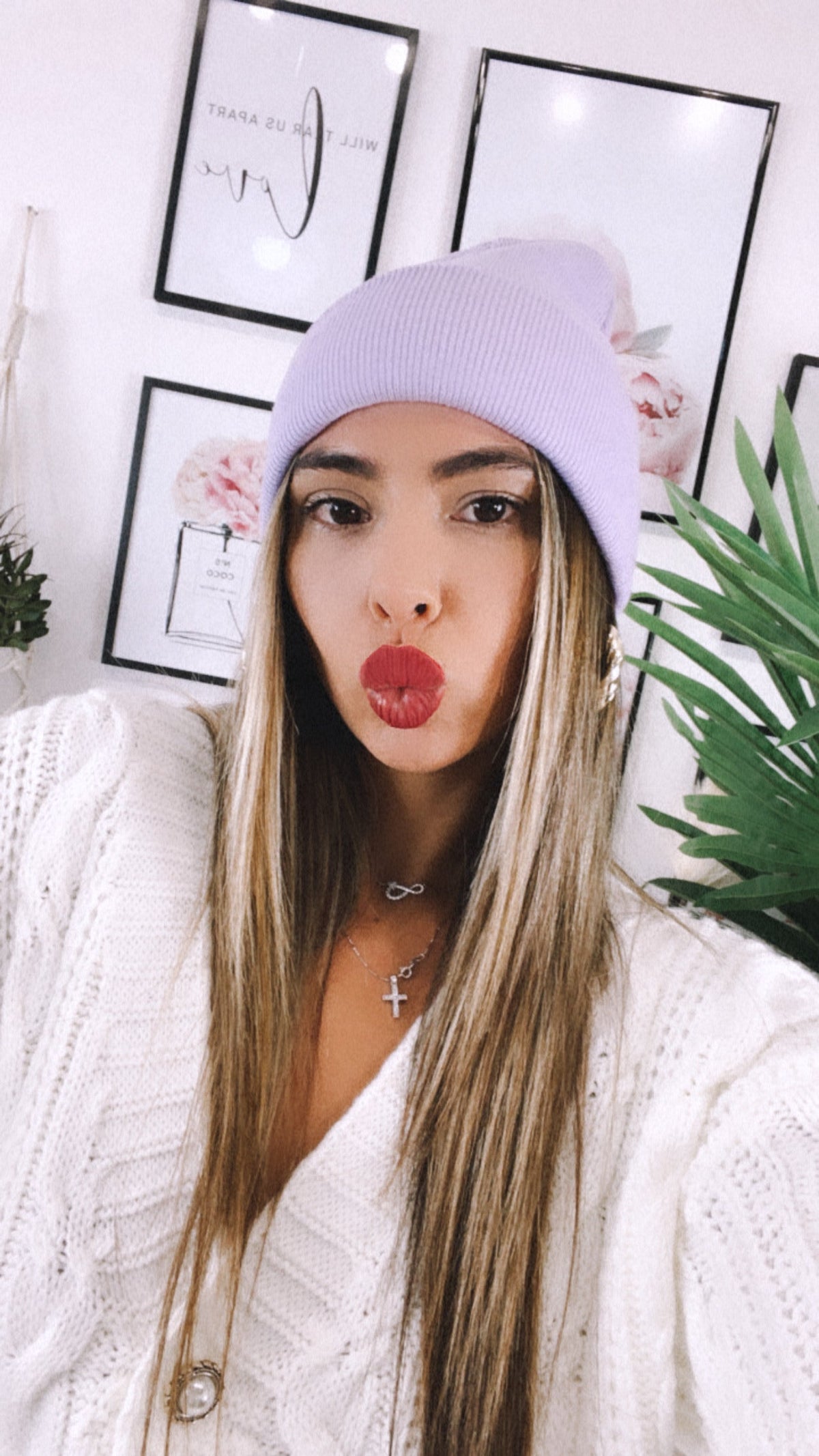 Cappello lilla