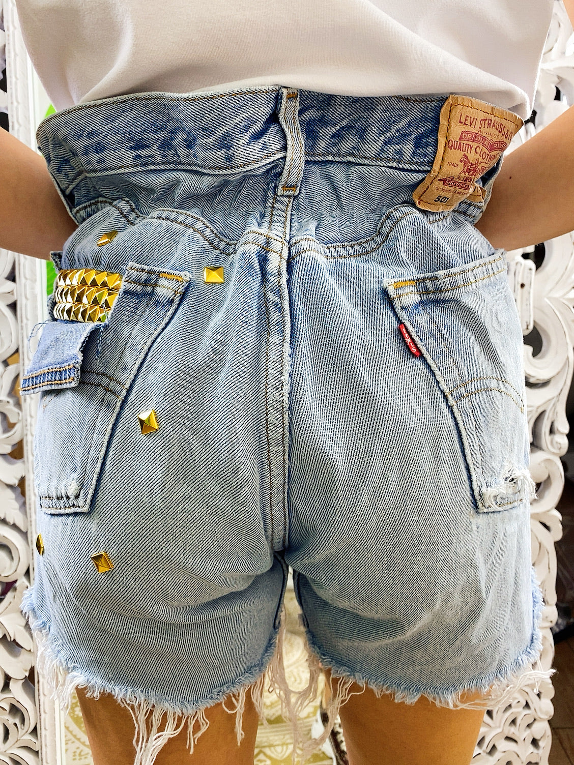 Short Vintage Levi’s basic chiaro