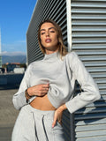 Completo Maglia e pantalone quality grigio polvere