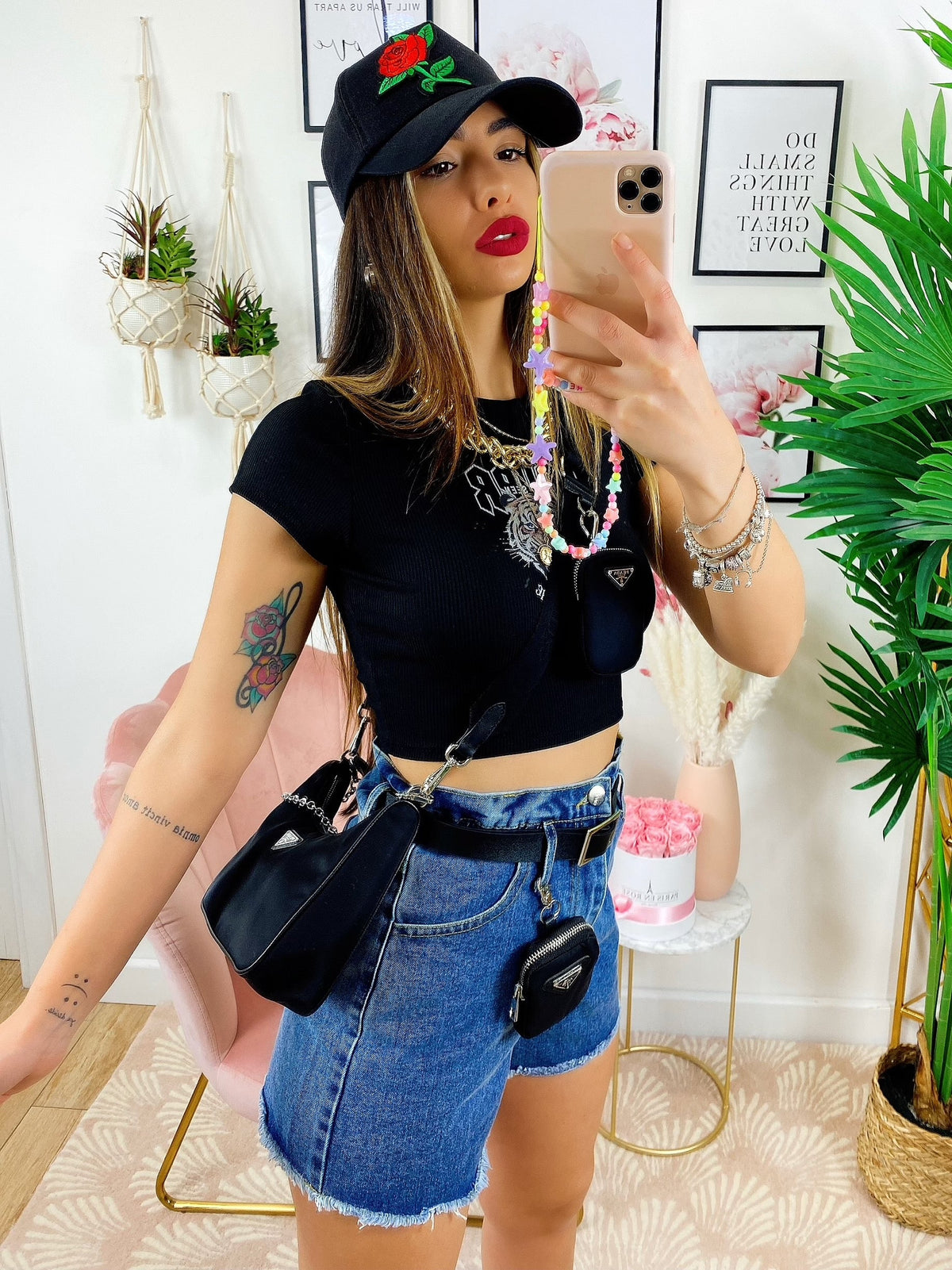 T-shirt Crop Tiger