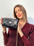 Borsa nera con perle