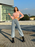Jeans con spacchi superiori