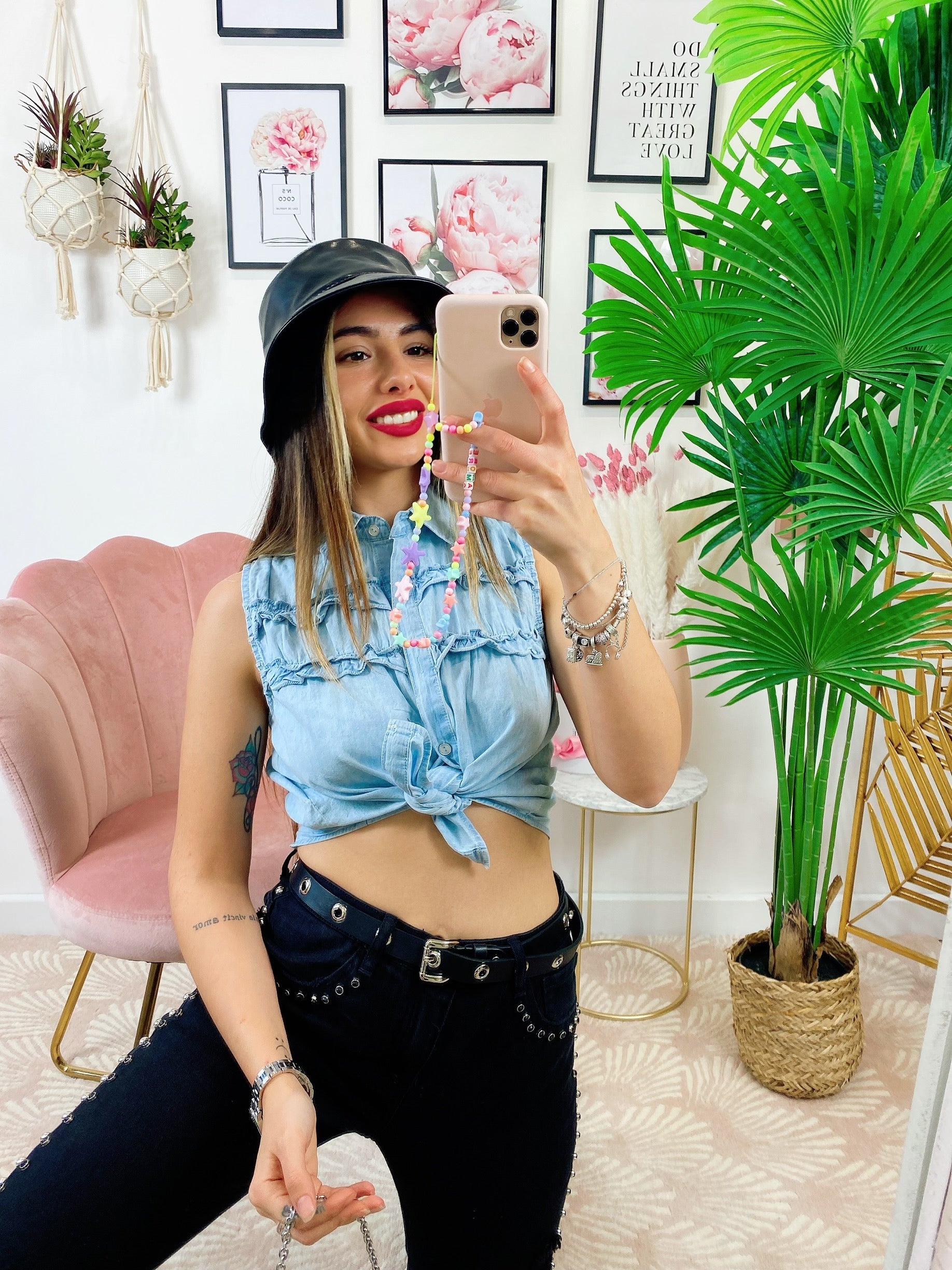 Blusa in jeans leggera