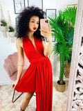 Dress Red carpet rosso gonna corta