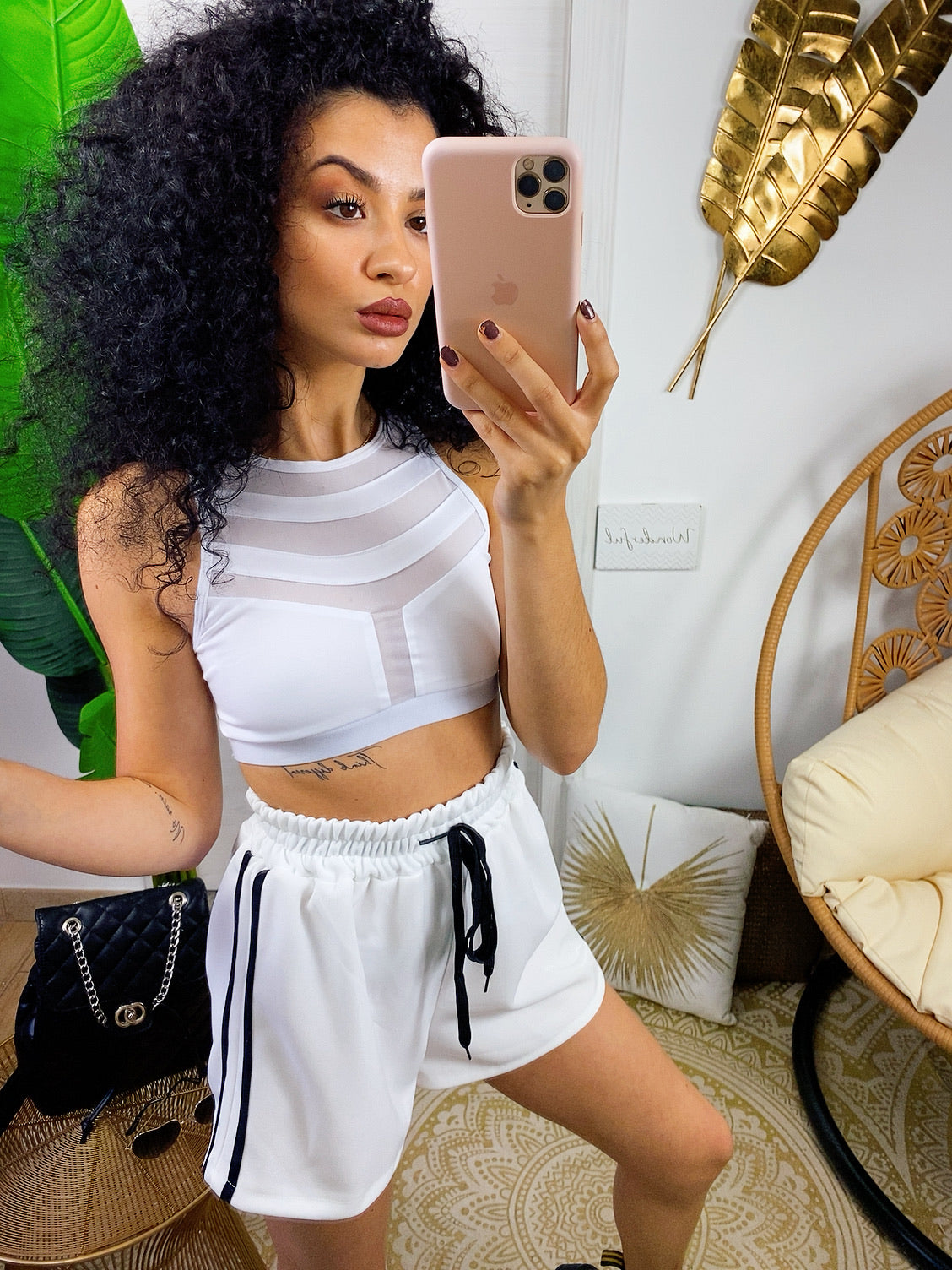 Short sportivo con righe