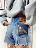 Short Levi’s Vintage bagno medio con borchie