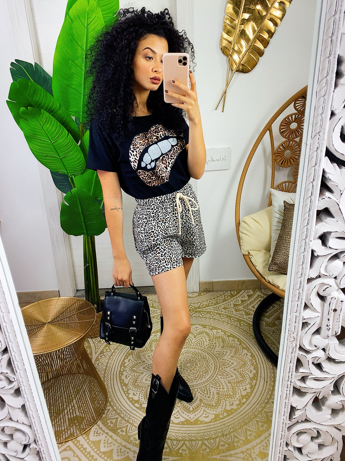Completo sportivo maglia e short maculato