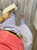 Completo giacca e pantalone lilla