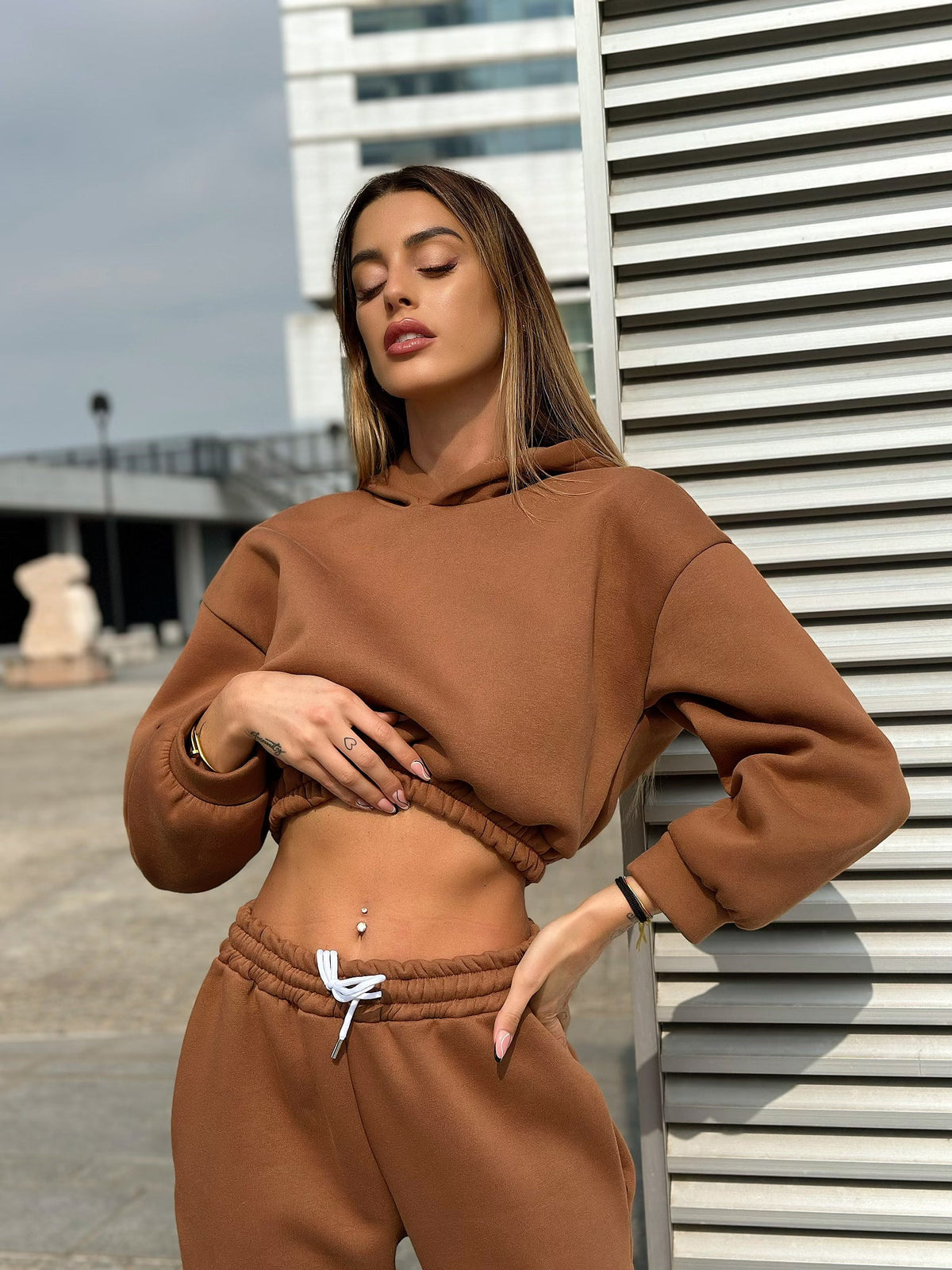 Tuta sportiva due pezzi choco