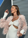 Pelliccia ecosoft rosa