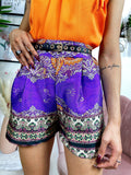 Short etnico dettaglio Arancio