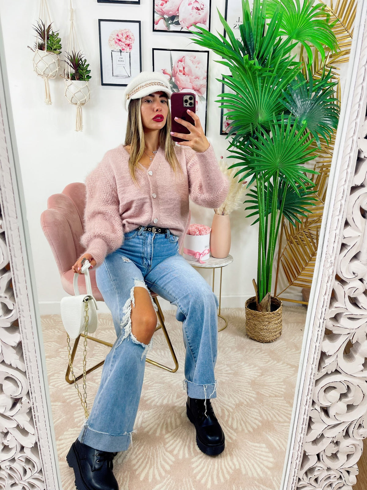 Maglione morbidissimo rosa