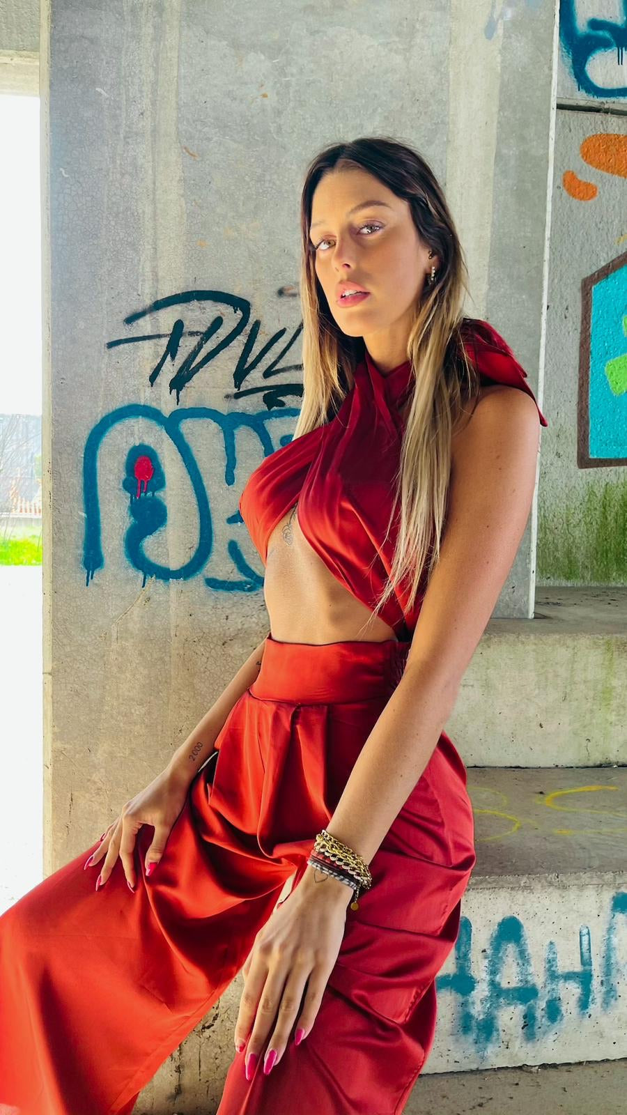 Completo influencer Pantalone e Top