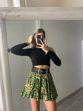 Top aderente drappeggiato nero
