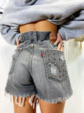 Short Levi’s Vintage con Borchie bagno grigio