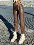 Leggins choco con zip