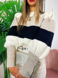 Maglione a righe morbido
