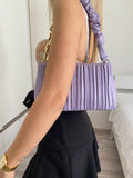 Pochette a quadri lilla