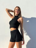Completo a trecce nero