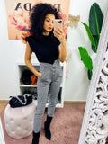 Maglia con spalline bombate tessuto pesante