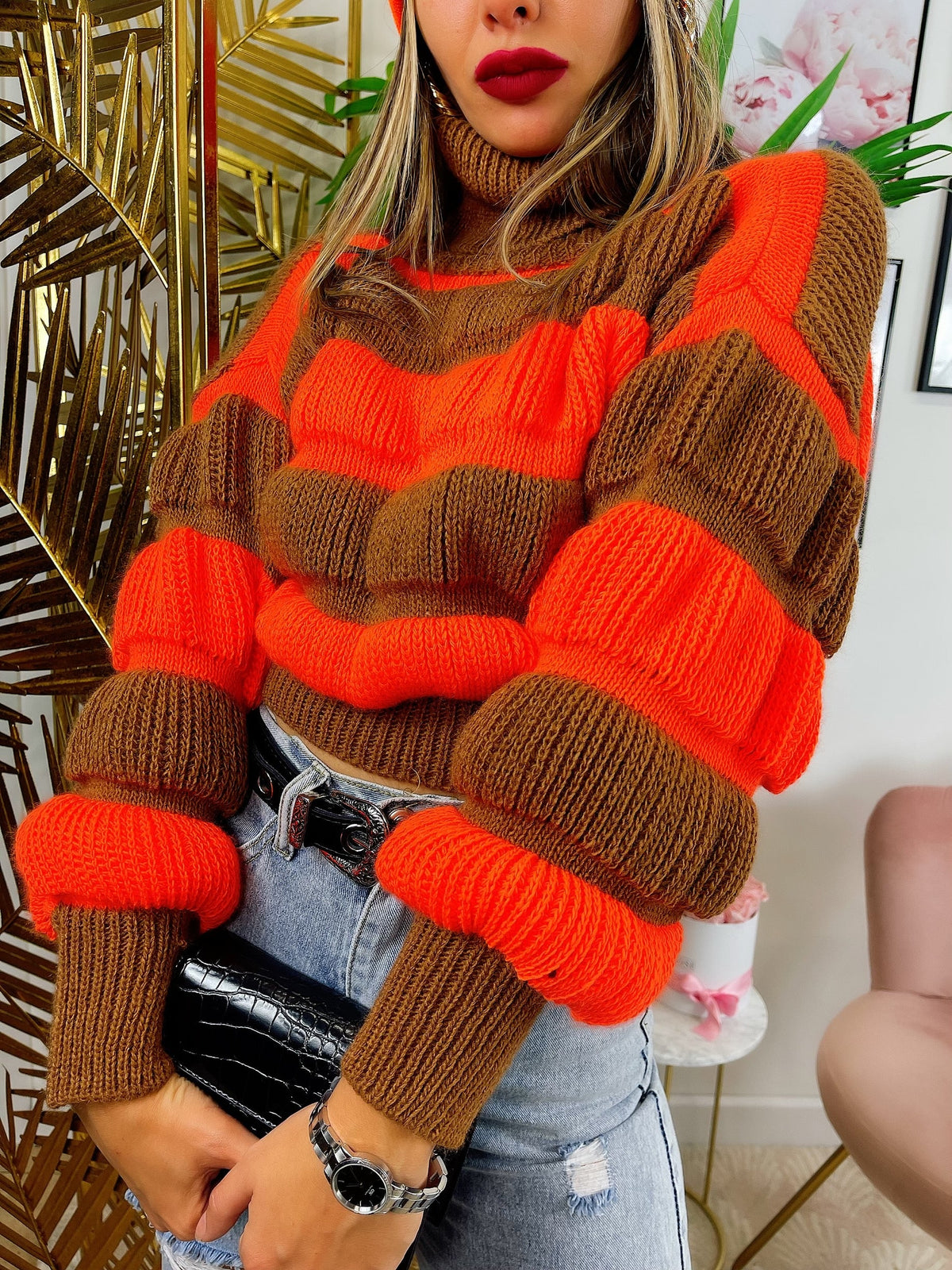 Maglione Rebel arancio Camel