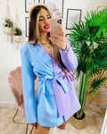 Abito Blazer lilla/Celeste