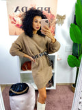 Abito in maglia Camel