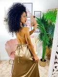 Dress Afrodite con paillettes nude