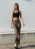 Pantalone a zampa maculato