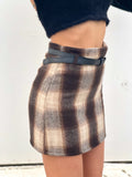 Gonna in tweed check brown