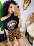 Completo sportivo maglia e short maculato
