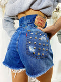 Short Levi’s Vintage con Borchie Medio scuro