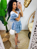 T-shirt con manica in pizzo carta da zucchero