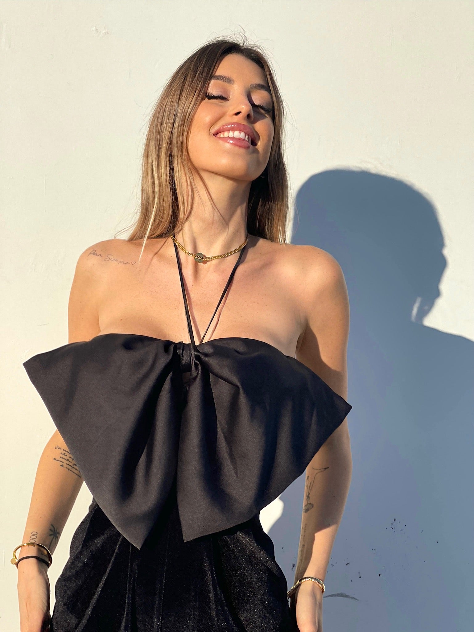 Tutina con maxi fiocco