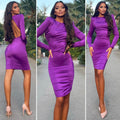 Abito purple schiena aperta