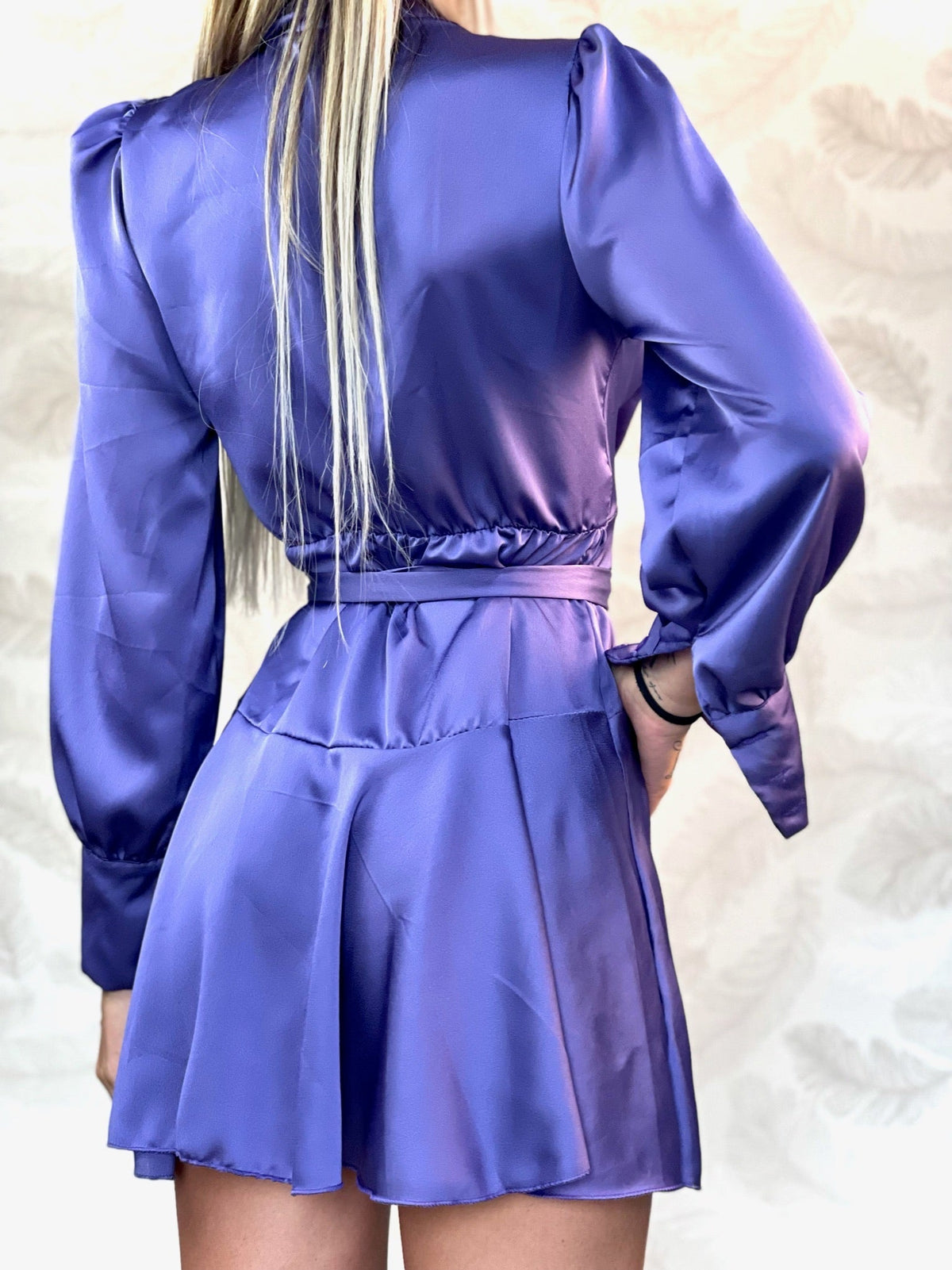 Abito in raso purple