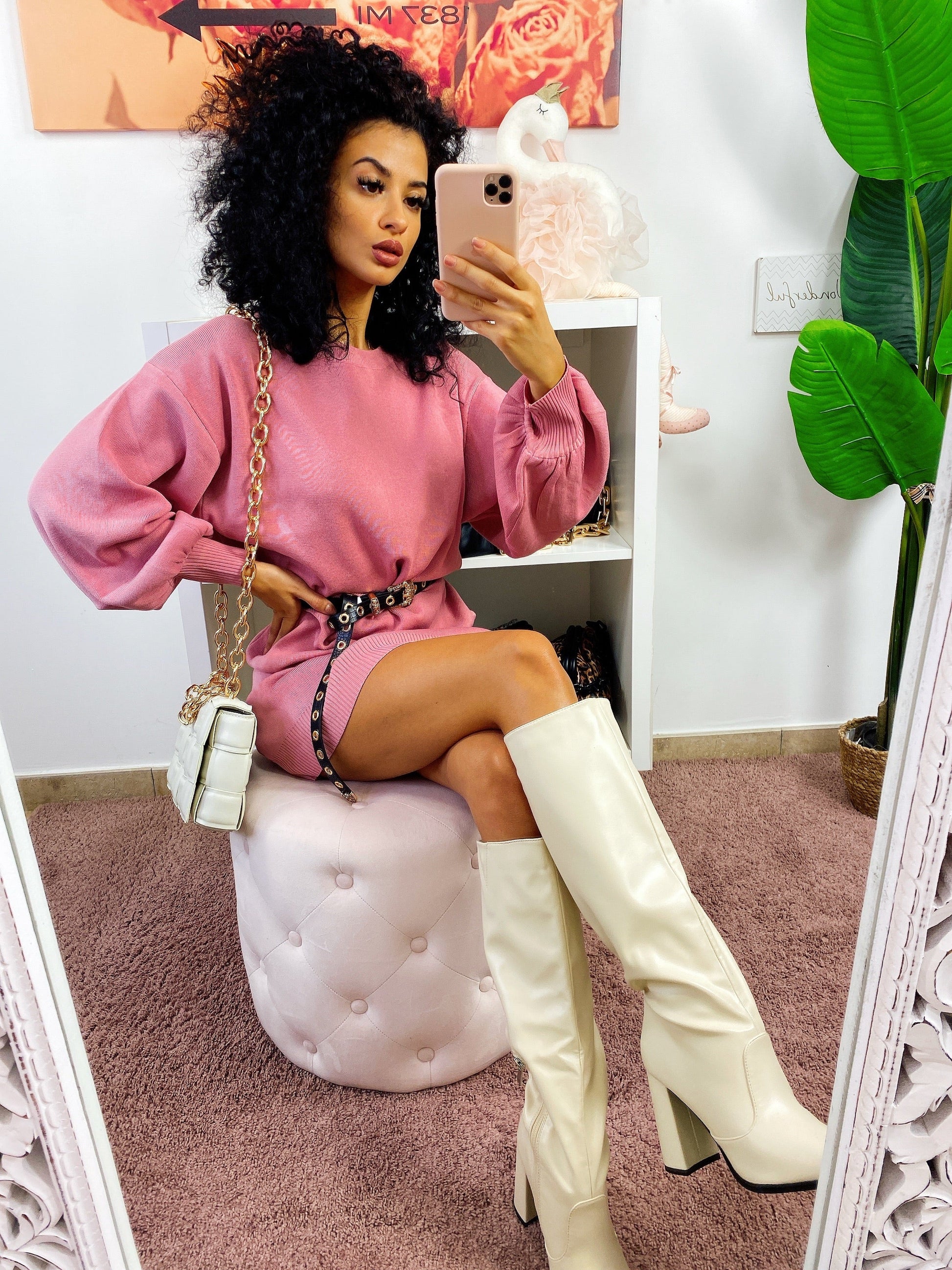 Maxi felpa easy rosa