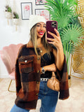 Giacca a quadri Marrone autumn