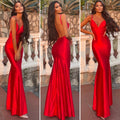 Abito a sirena Rosso