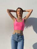 Top rosa fluo